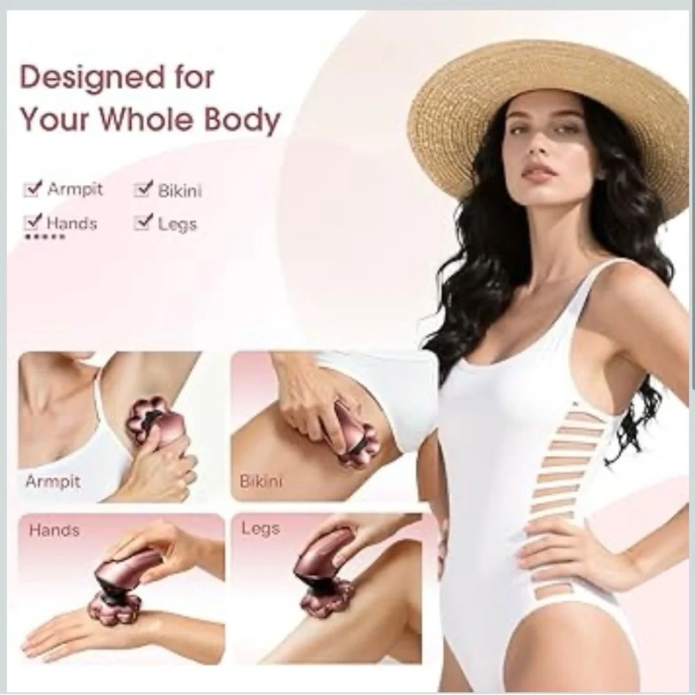NEW - Electric Razors for Women Legs : 5-in-1 Rechargeable Body Shaver, 7D - Picture 2 of 6